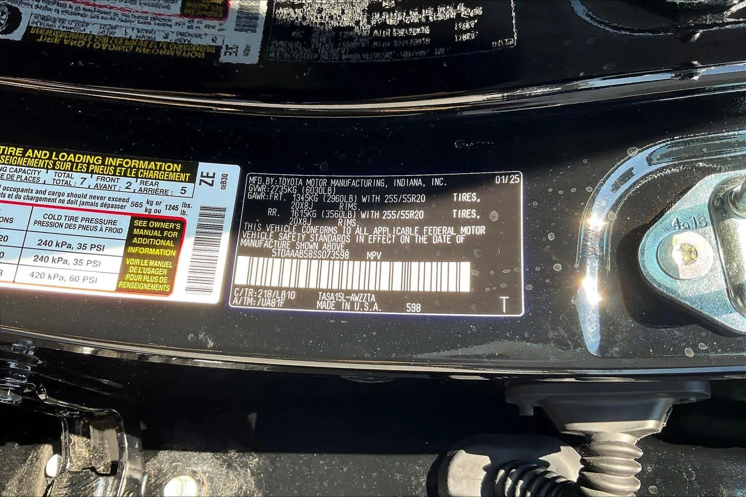 Certified Used 2025 Midnight Black Metallic Toyota Platinum image 34