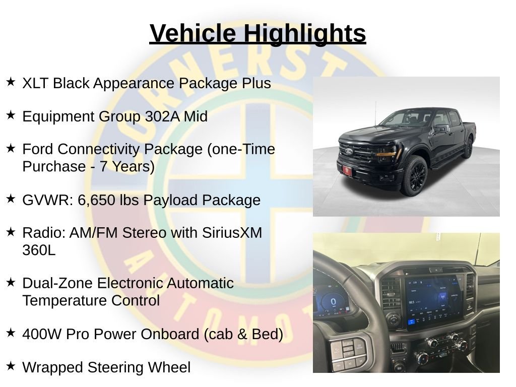 New 2026 Black Ford XLT image 2