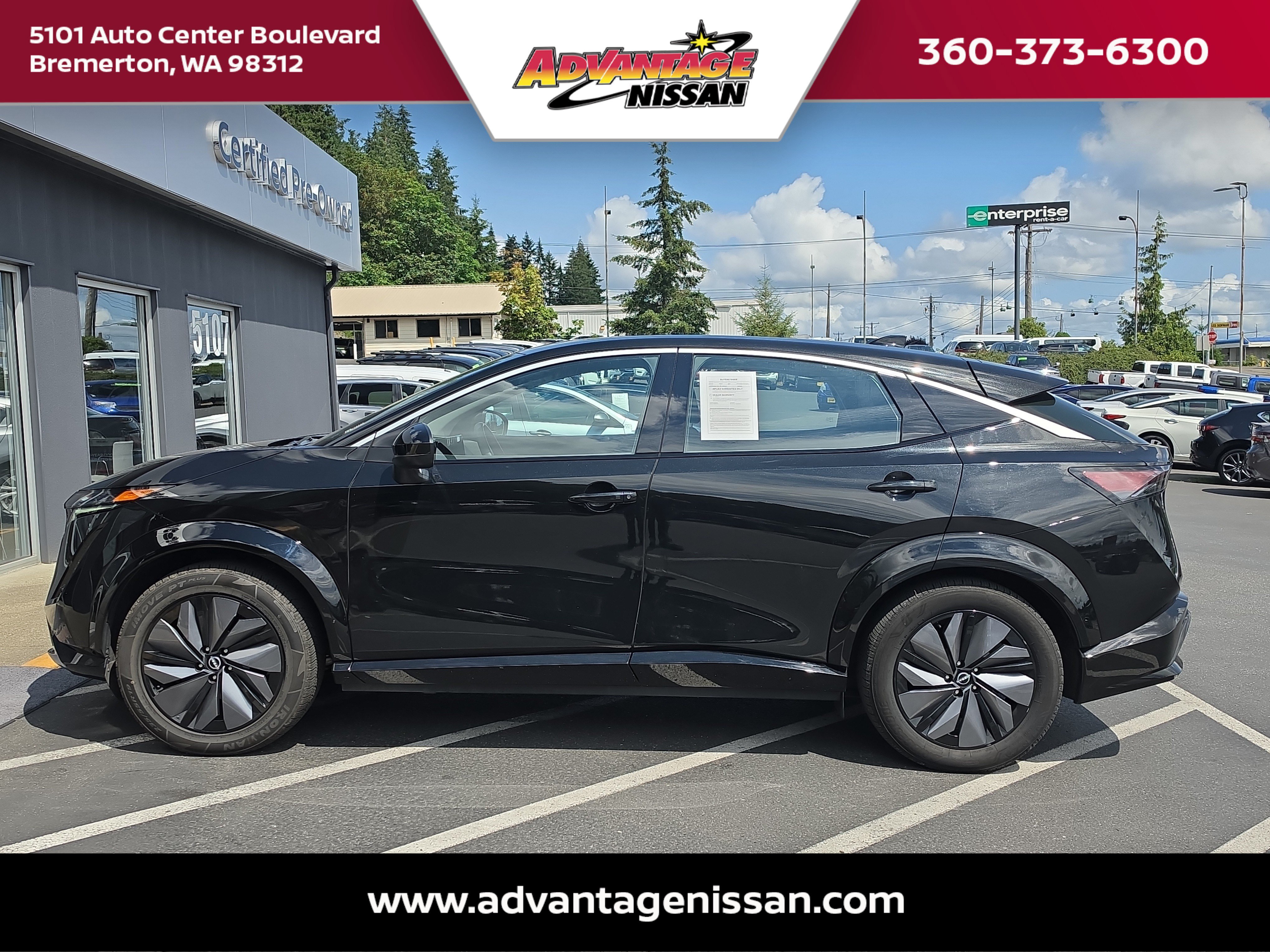 Used 2023 Nissan Ariya Engage with VIN JN1AF0BA1PM404603 for sale in Bremerton, WA