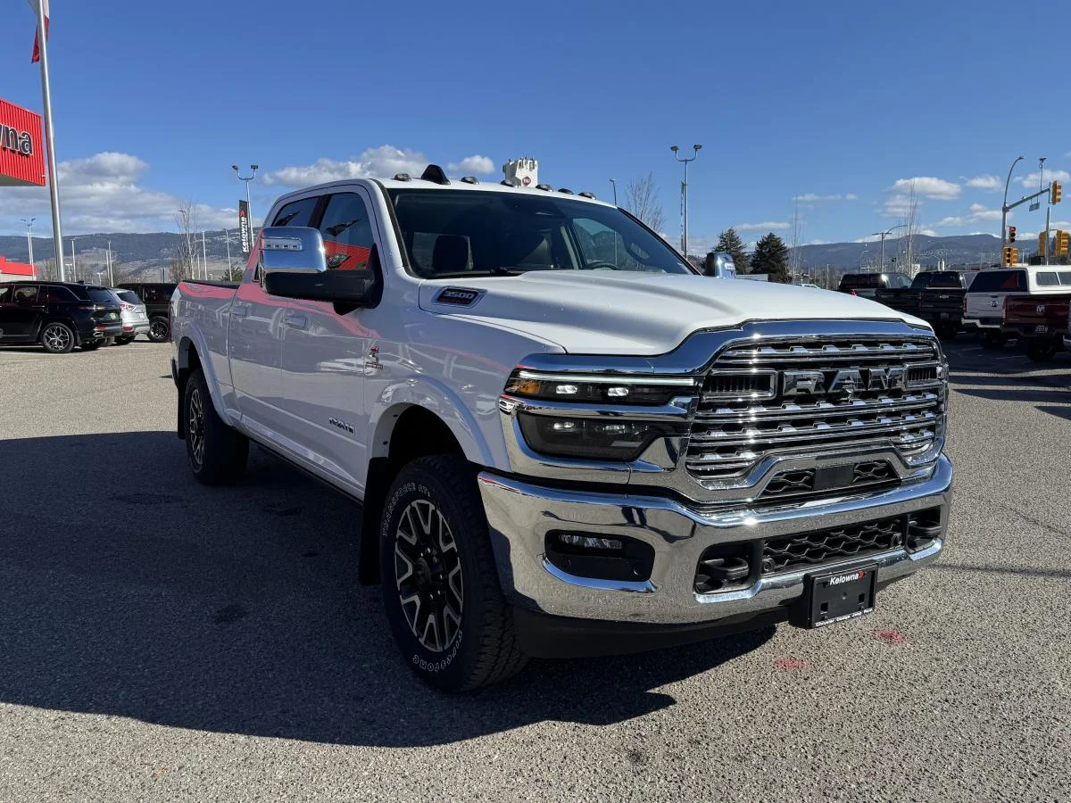 New 2026 White RAM Limited Longhorn 4x4 Crew Cab 6