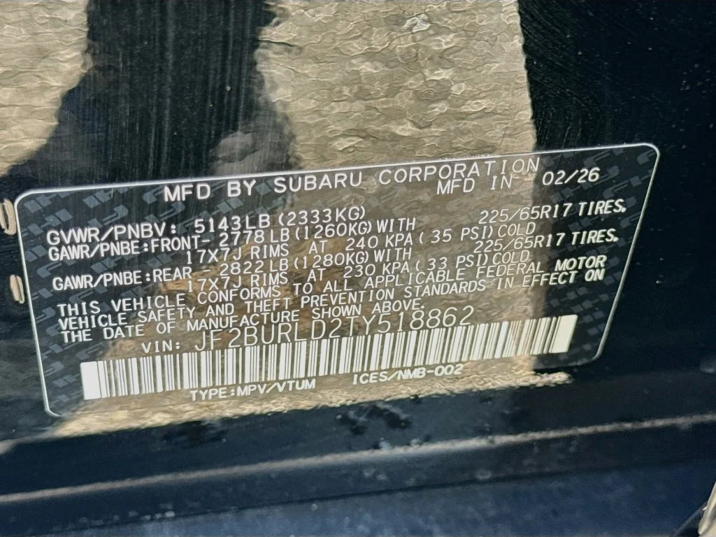 Certified Used 2026 Black Subaru Wilderness image 45
