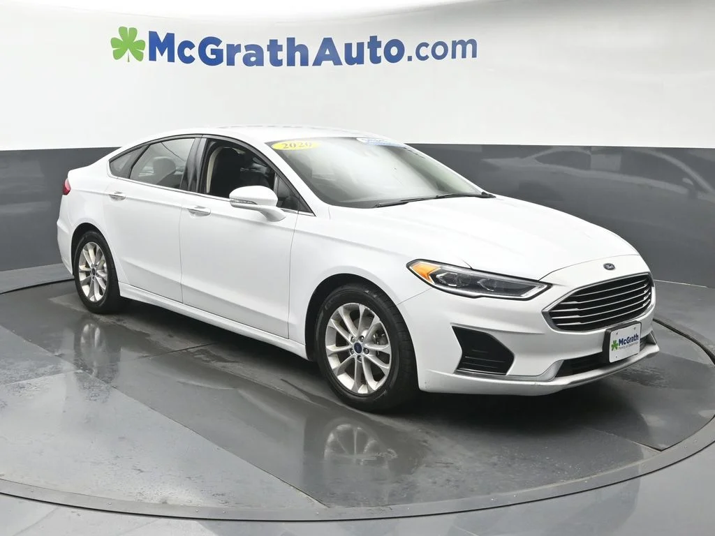 Used 2020 Ford Fusion Hybrid SEL with VIN 3FA6P0MU7LR265169 for sale in Marion, IA
