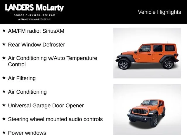 Used 2025 Orange Jeep Sport S 4xe image 6