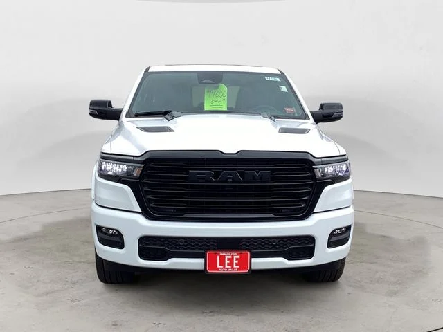 New 2026 Bright White Clearcoat Ram LARAMIE CREW CAB 4X4 5