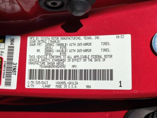 Used 2024 Red Toyota Limited image 38