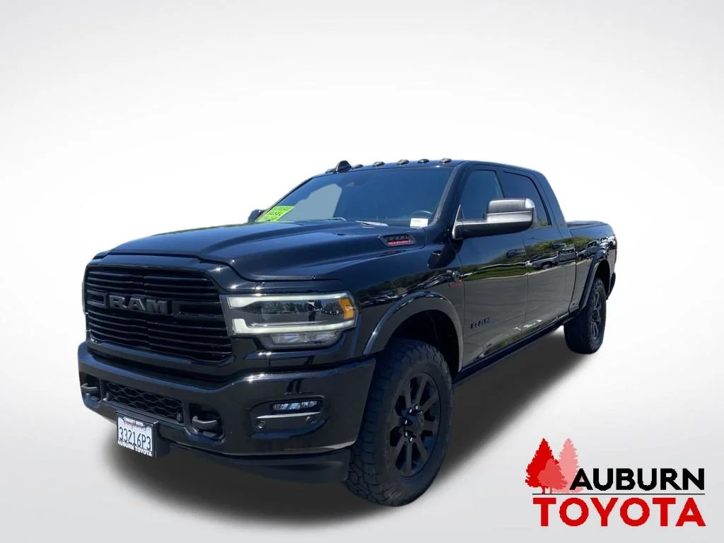 Used 2022 Diamond Black Crystal Pearlcoat Ram Laramie image 3