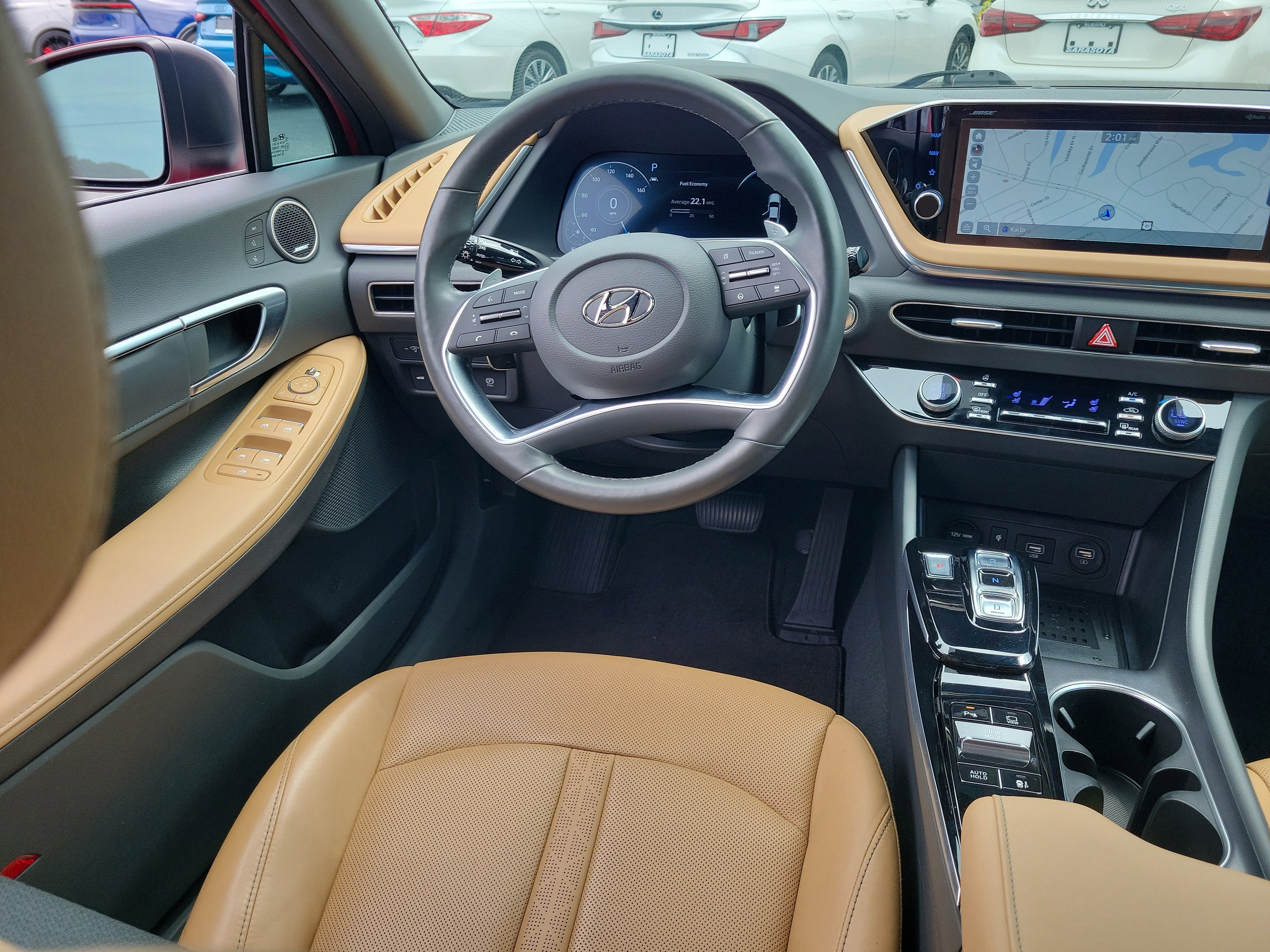 Used 2021 Calypso Red Hyundai Limited image 15
