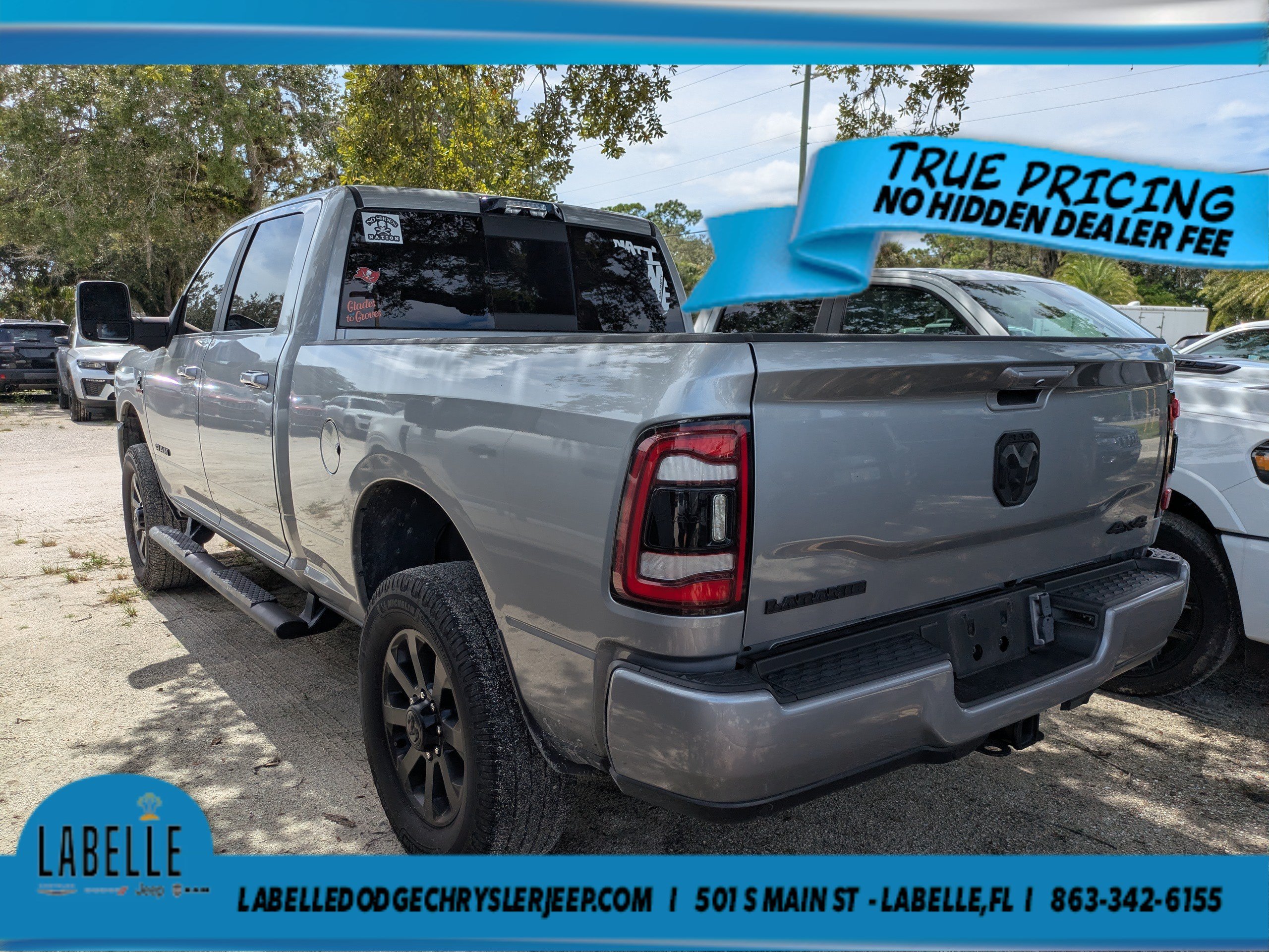 Used 2024 Billet Silver Metallic Clearcoat Ram Laramie image 5