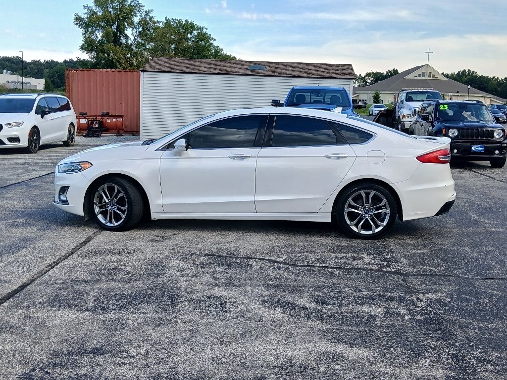 Used 2020 Ford Fusion Hybrid Titanium with VIN 3FA6P0RU7LR139757 for sale in Monticello, IN