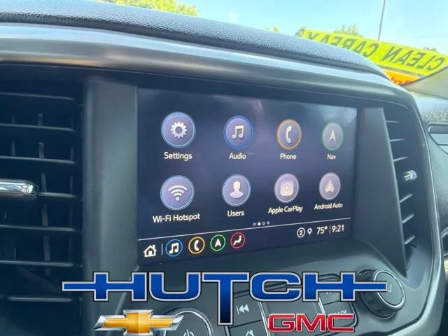 Used 2021 EBONY TWILIGHT METALLIC GMC AT4 image 42