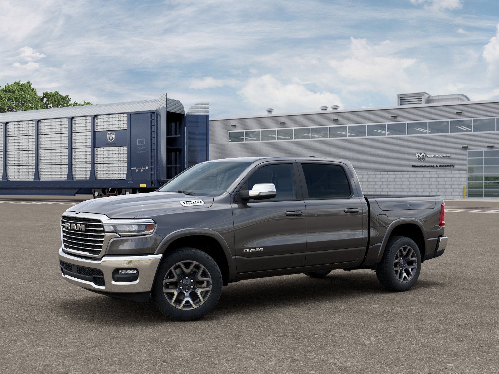 New 2026 Granite Crystal Metallic Clear-Coat Exterior Paint RAM Laramie image 28