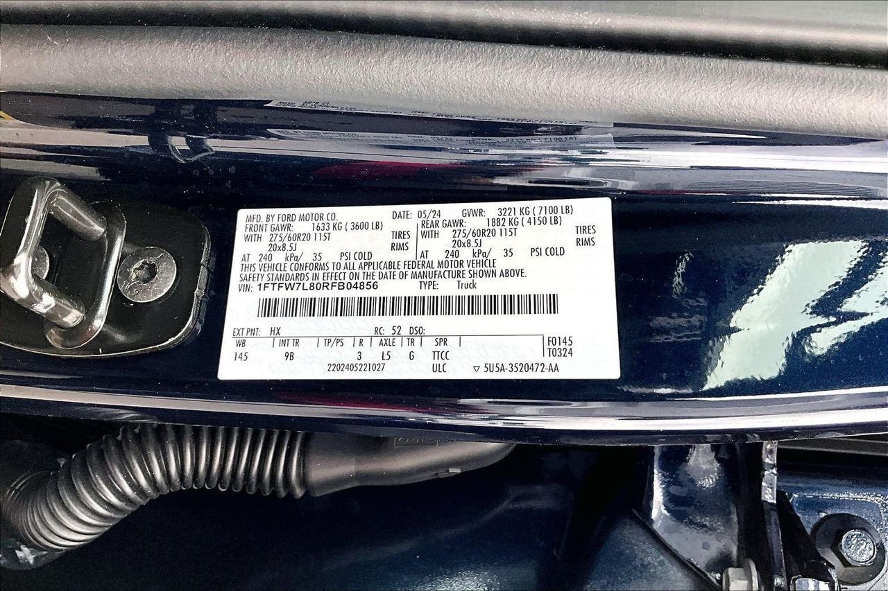 Used 2024 Antimatter Blue Metallic Ford Platinum image 22