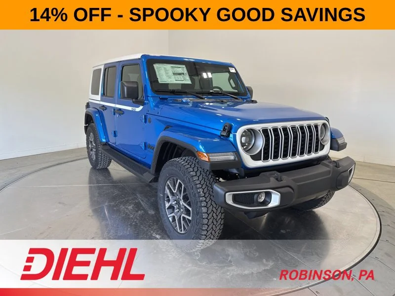 New 2026 Hydro Blue Pearl-Coat Exterior Paint Jeep Sahara image 1