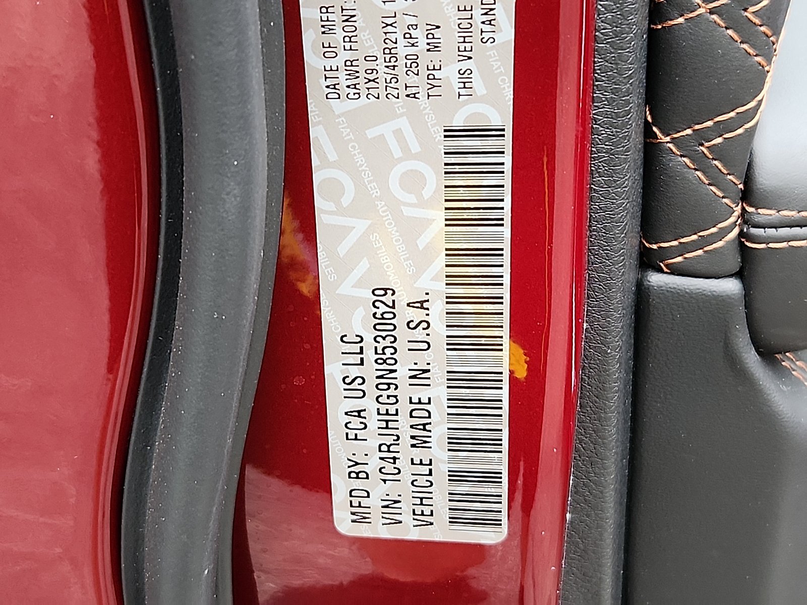 Certified Used 2022 Velvet Red Pearlcoat - PRV Jeep Summit Reserve 4x4 image 27