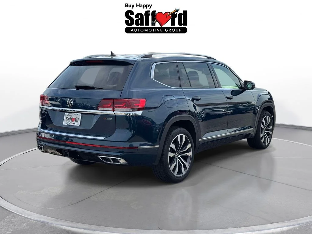 Used 2022 Blue Volkswagen 3.6L V6 SEL Premium R-Line image 9