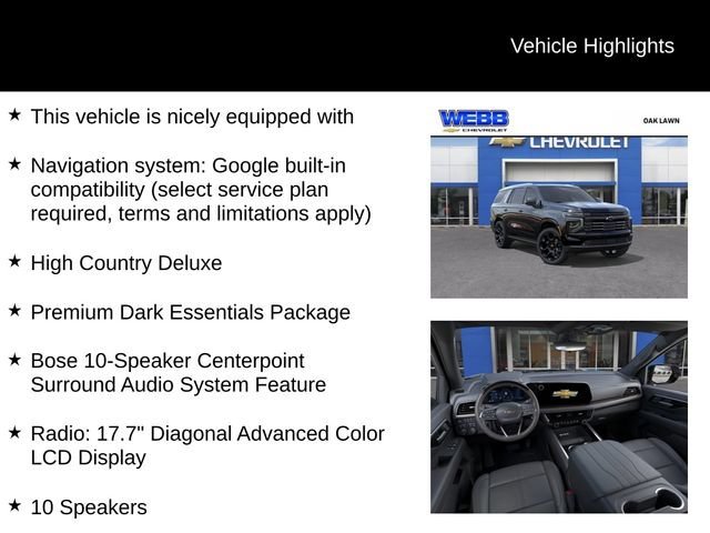 New 2026 Black Chevrolet High Country image 2