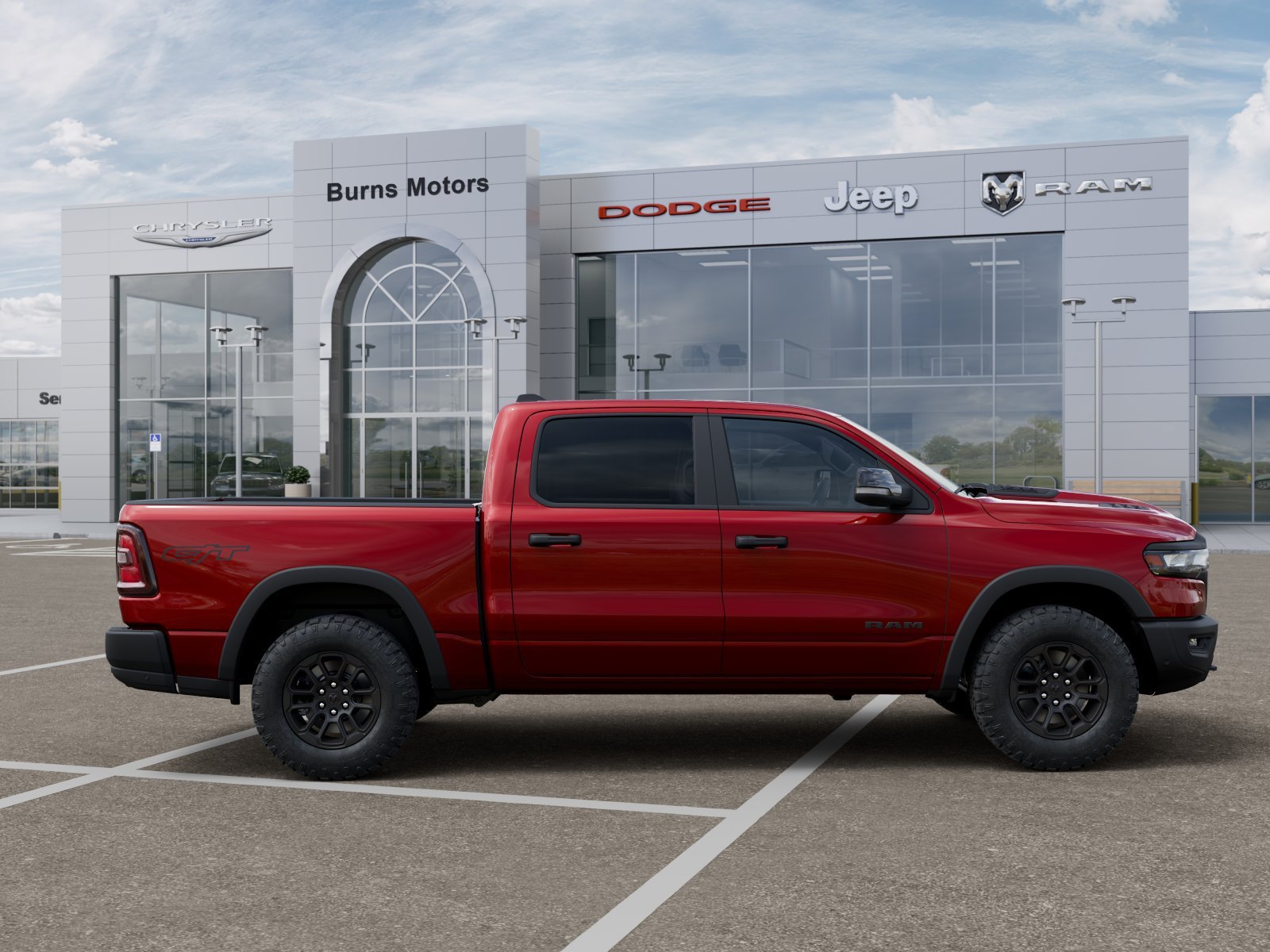 New 2027 Molten Red Pearl-Coat Exterior Paint RAM Rebel GT image 21