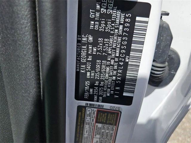 New 2025 Glacial White Pearl Kia S image 9