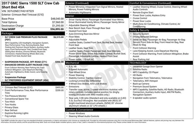 Used 2017 Red GMC SLT image 31