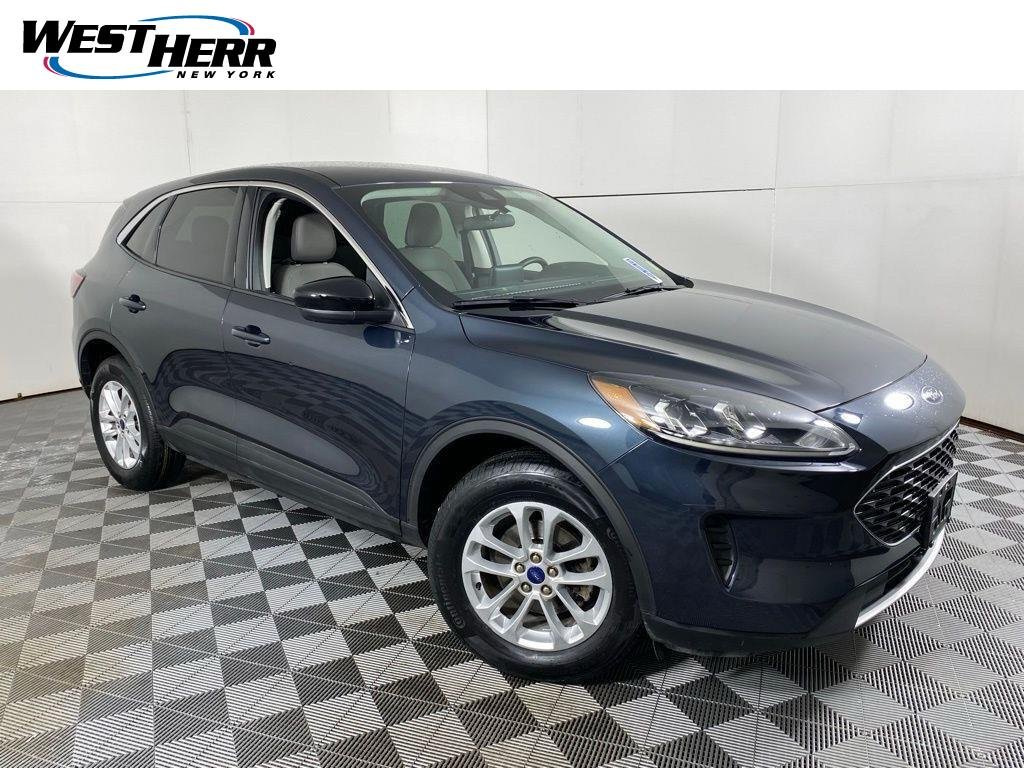Used 2022 Stone Blue Ford SE image 1