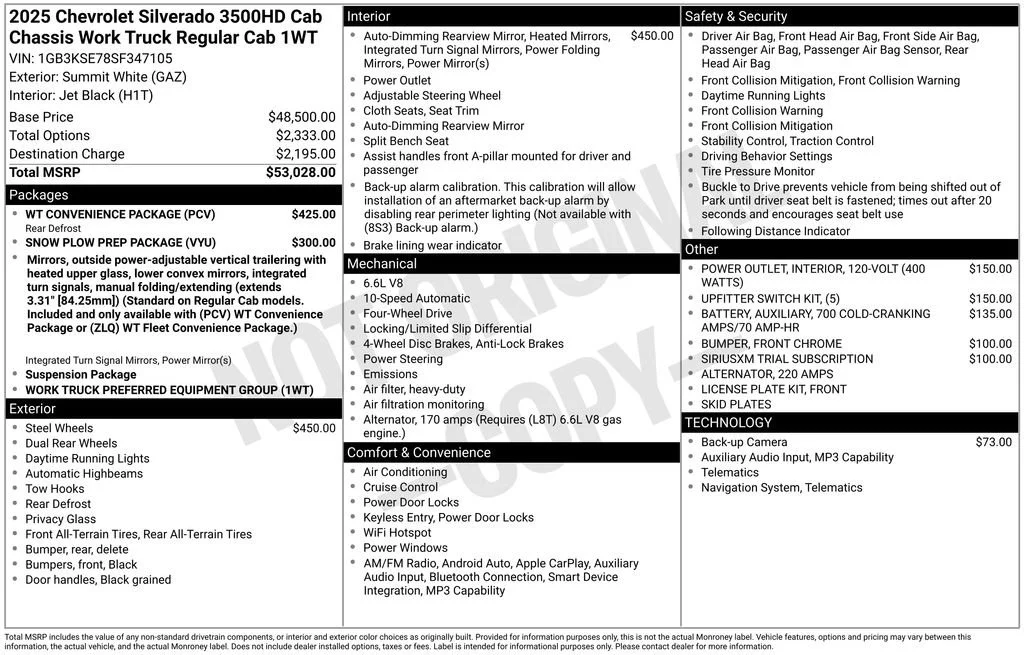2025 Chevrolet Silverado 3500 HD Work Truck - Photo 28