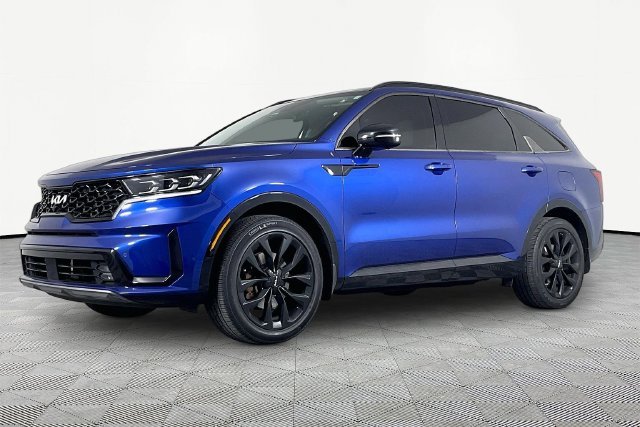 Used 2022 Blue Kia SX-Prestige image 1