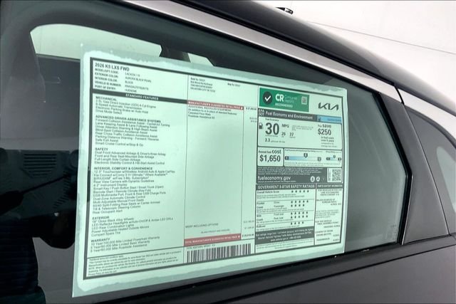 New 2026 Aurora Black Pearl Kia LXS FWD image 14