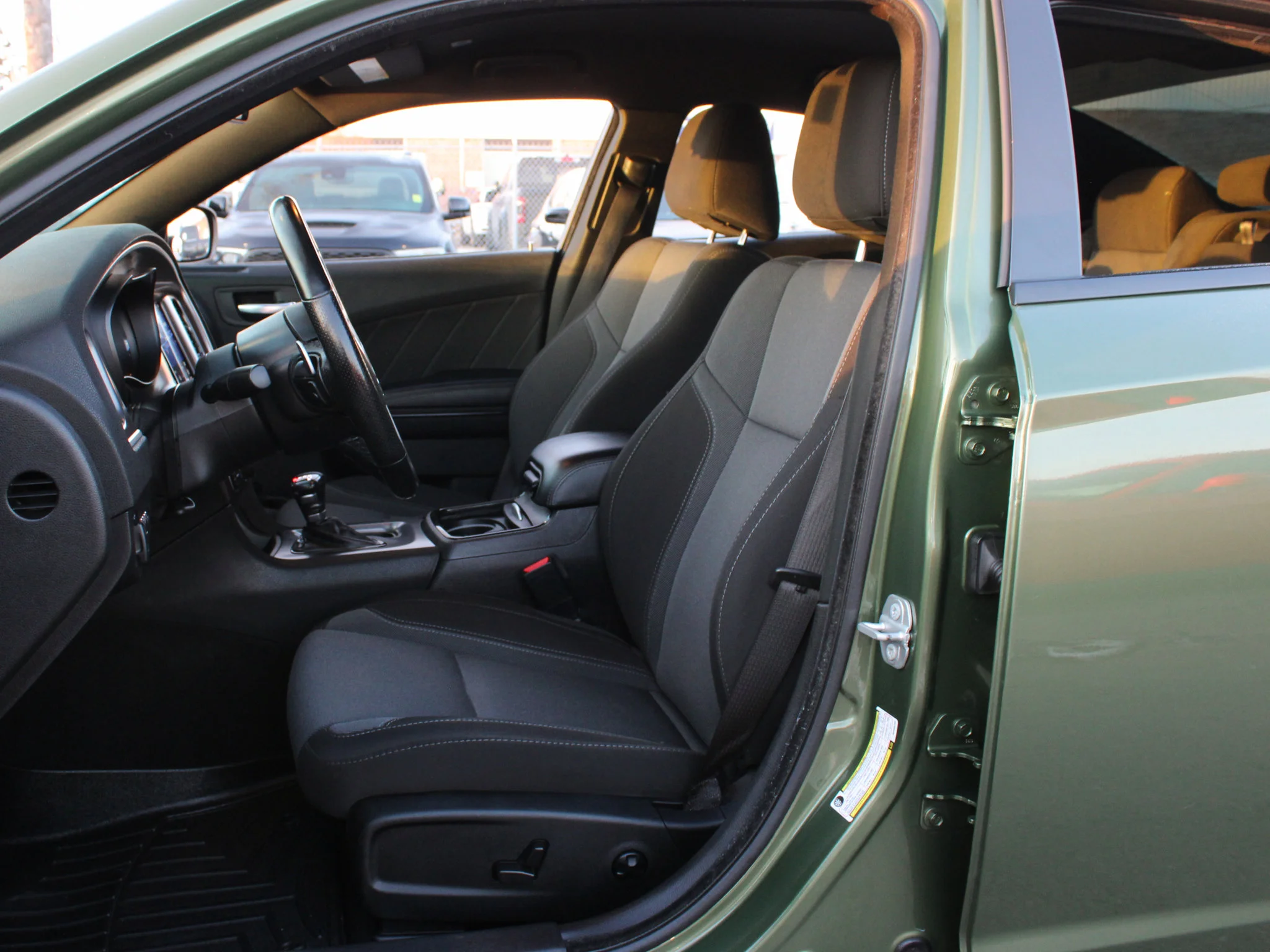 Certified Used 2021 Green Dodge SXT * 300HP V6 | Blacktop Package | Heated Seats | Navigation | F8 Green Metallic image 3