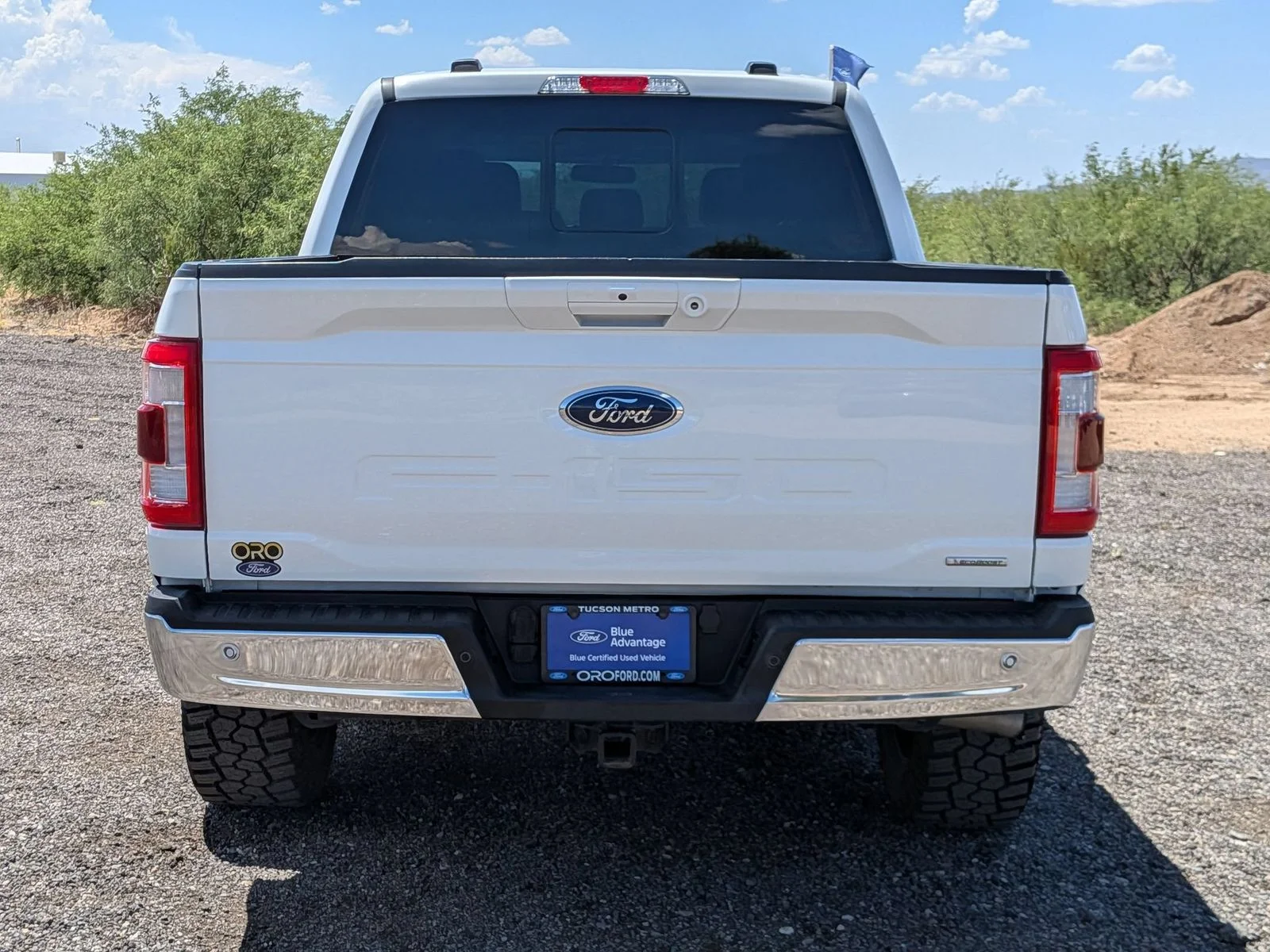 Certified Used 2022 White Metallic Ford Lariat image 7