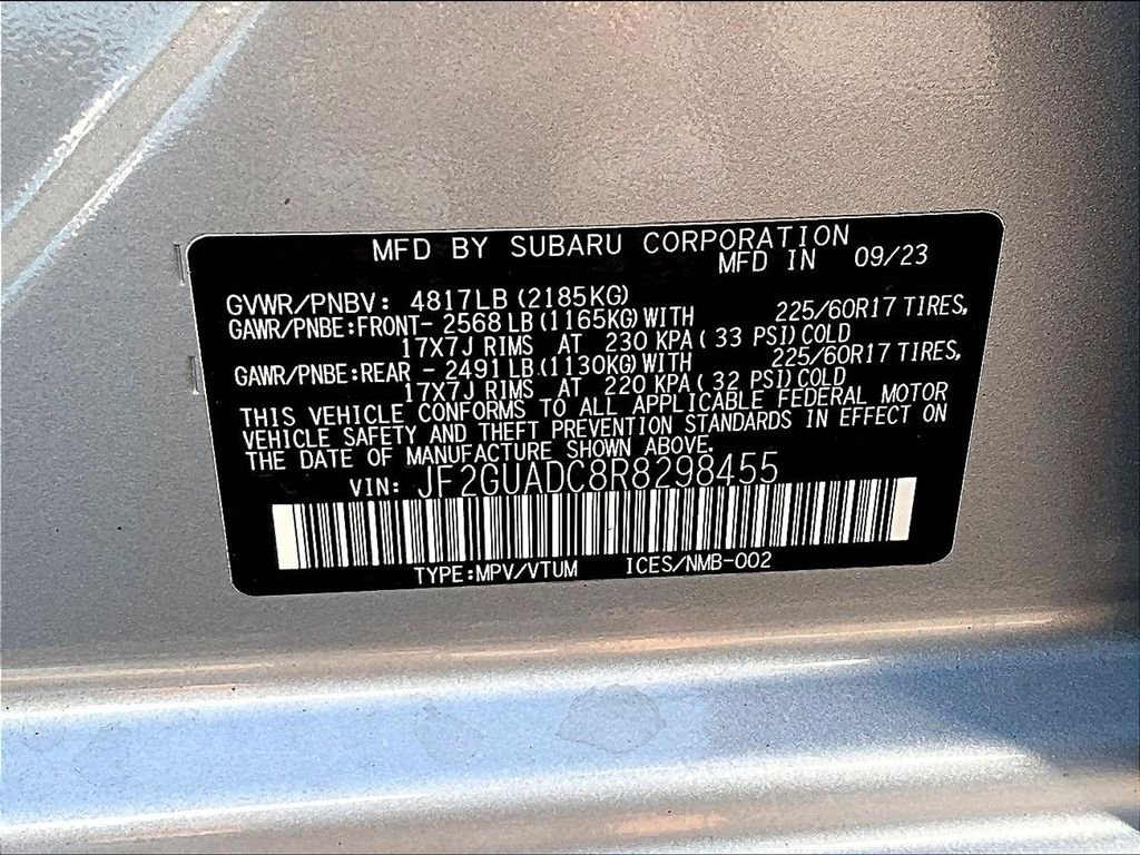 Used 2024 Silver Subaru Premium image 27