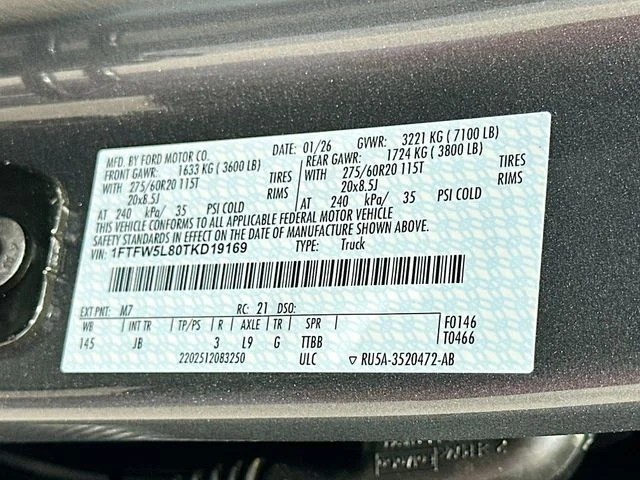 New 2026 Gray Metallic Ford Lariat image 21