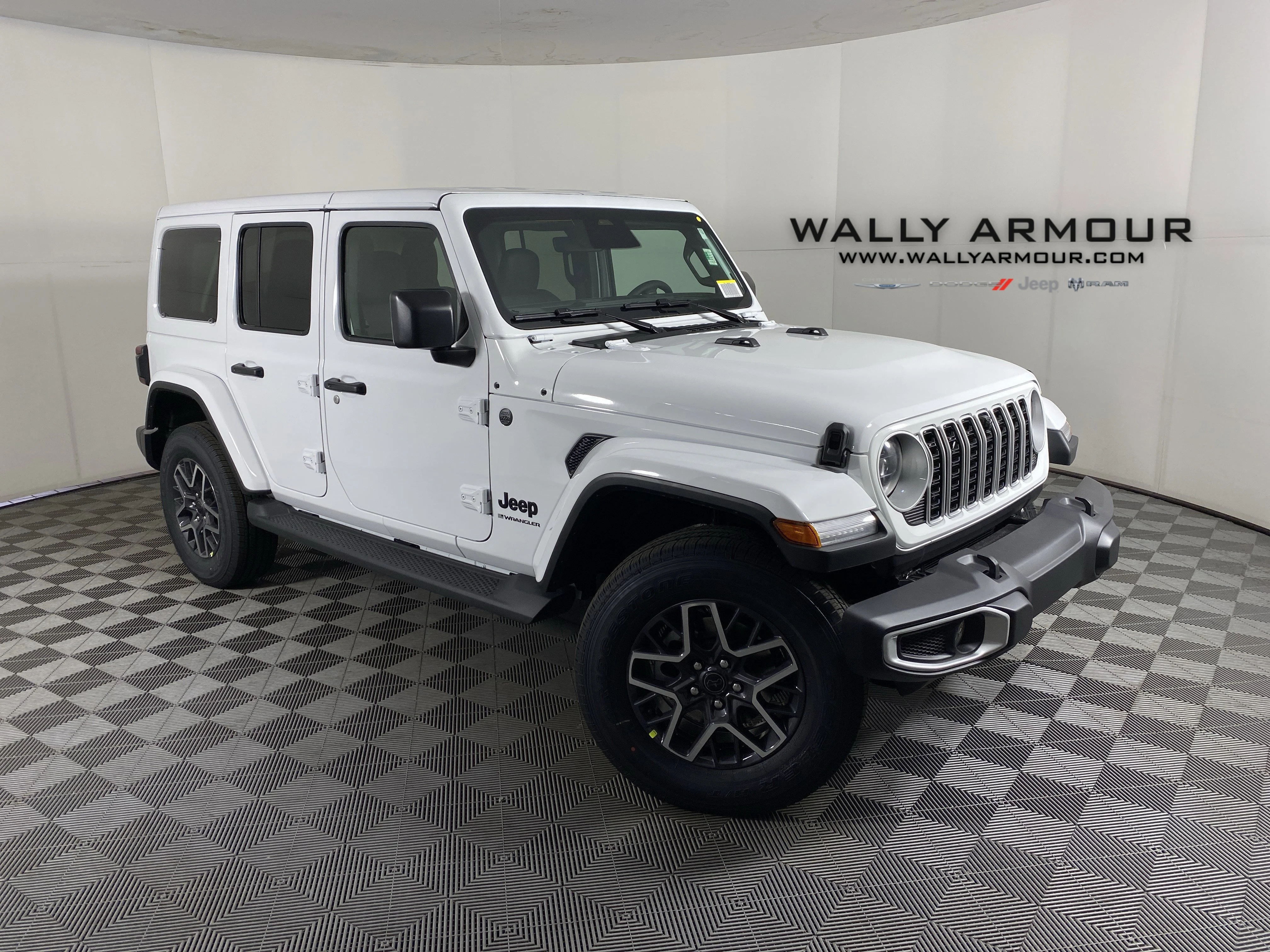New 2026 Bright White Clear-Coat Exterior Paint Jeep Sahara image 1
