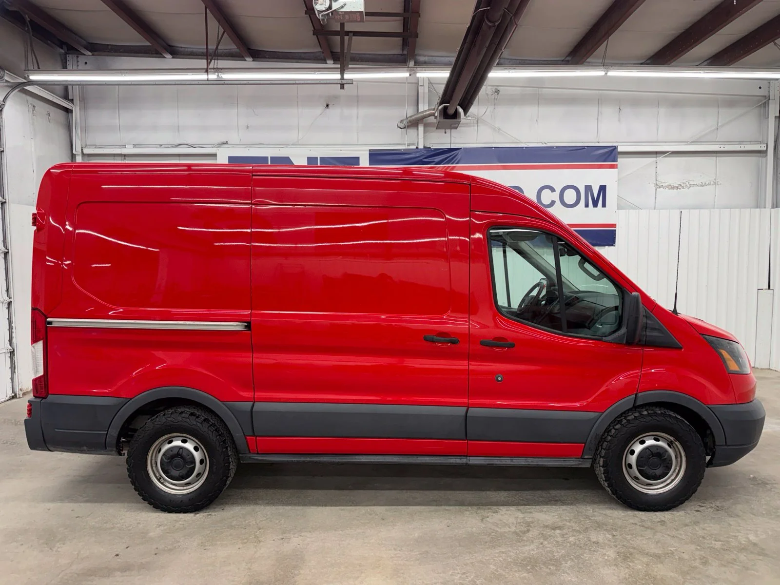 Race Red 2016 Ford Transit Cargo Van Rear-Wheel Drive
