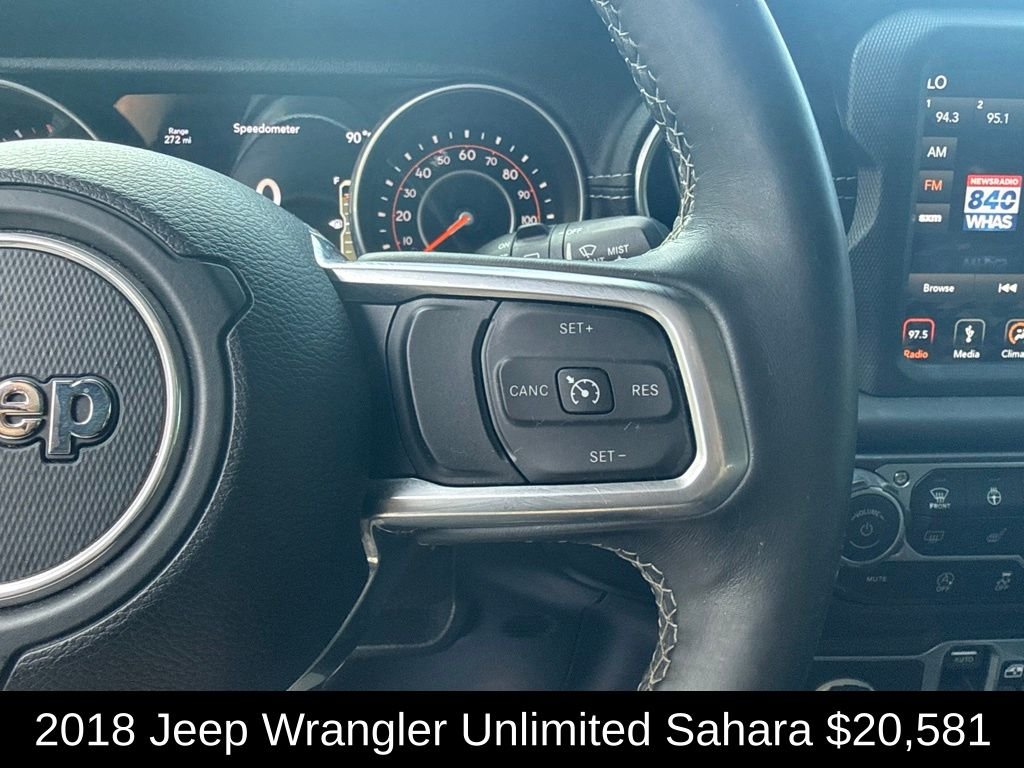 Used 2018 Crystal Metallic Jeep Unlimited Sahara image 33