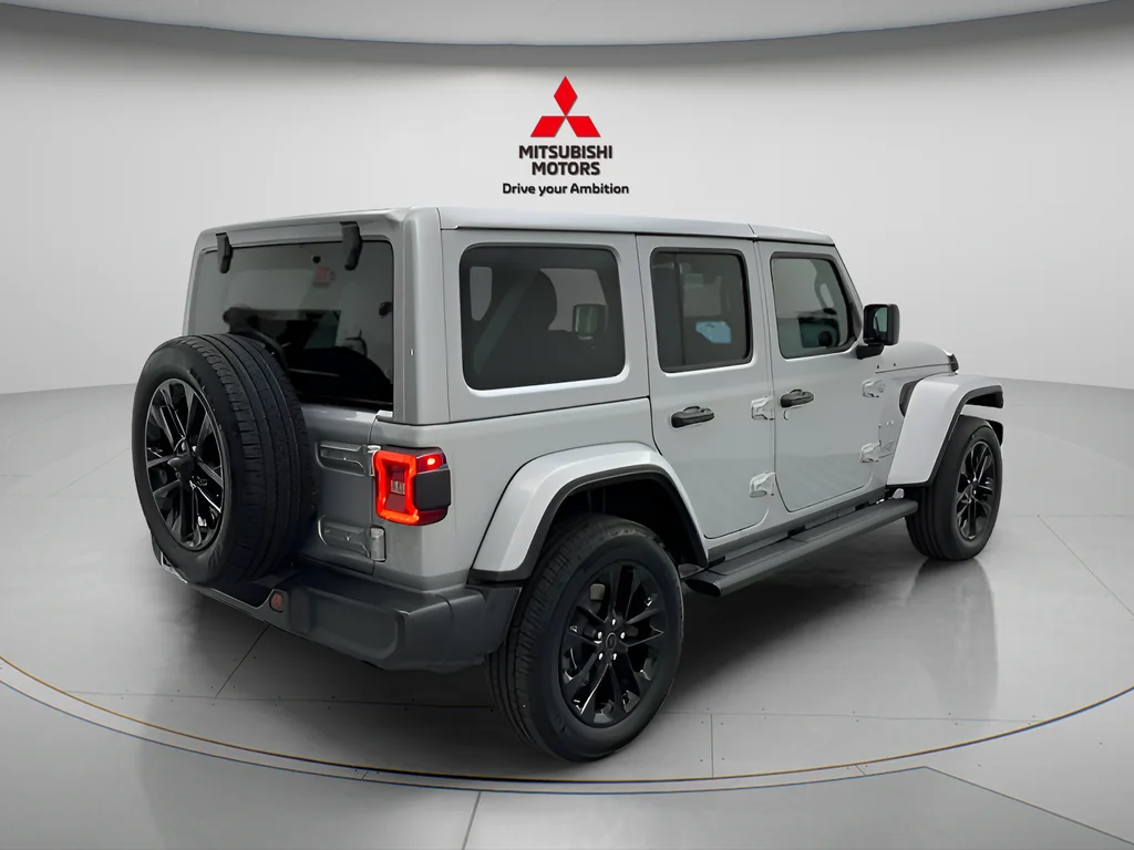 Used 2024 Silver Zynith Clearcoat Jeep Sahara 4xe image 2