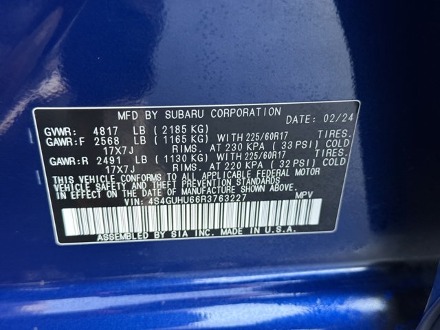 Used 2024 Sapphire Blue Pearl Subaru Wilderness image 22