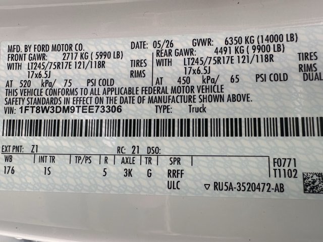 New 2026 Oxford White Ford F-350® XL image 32