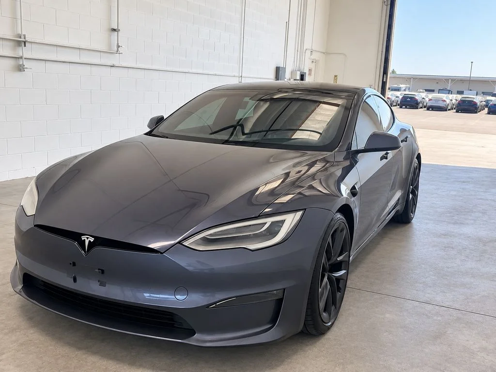 Used 2022 Gray Tesla Base image 1