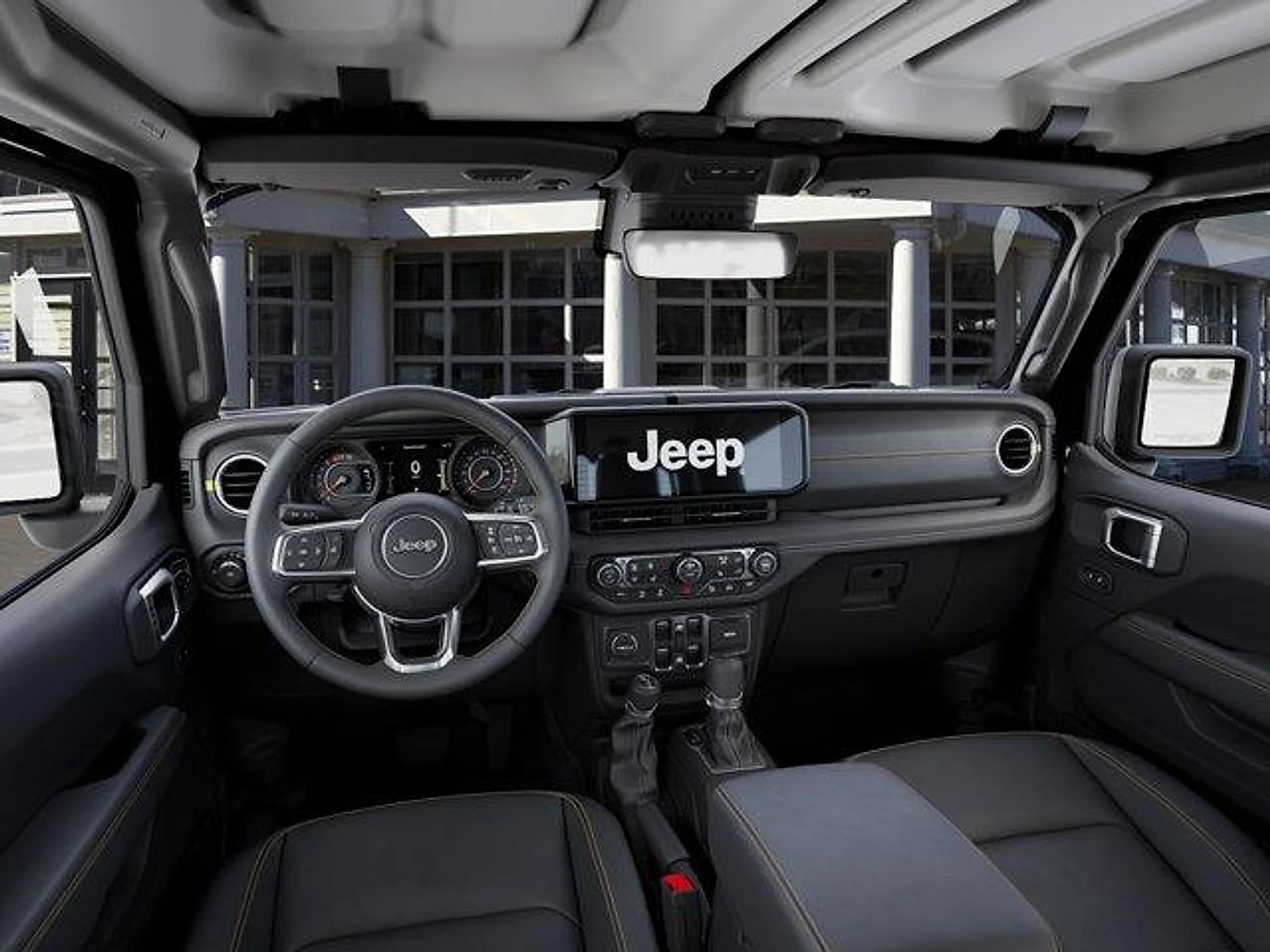 New 2026 Black Clear-Coat Exterior Paint Jeep 4-Door Sahara 4x4 image 14