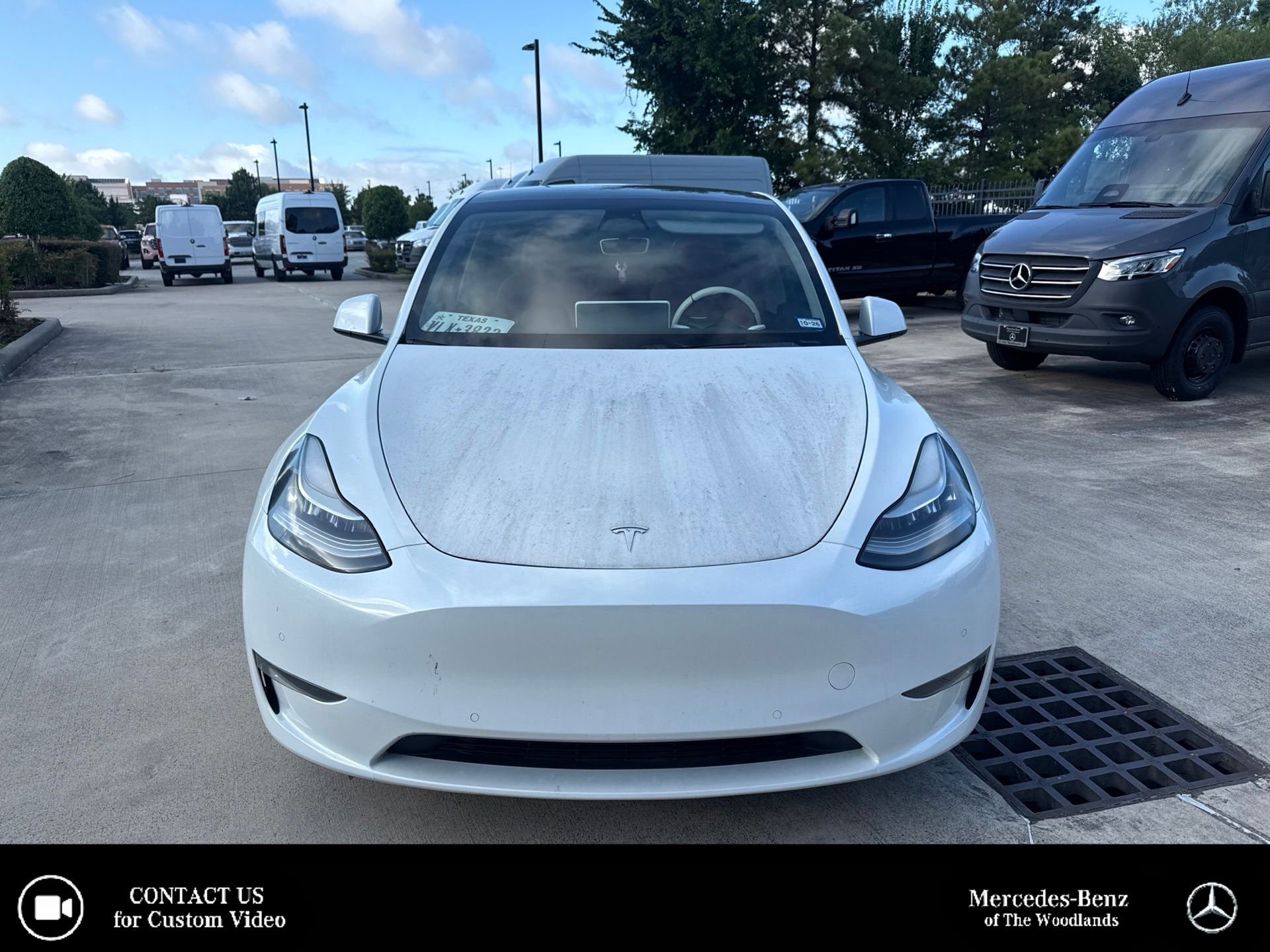 Used 2020 Pearl White Multi-Coat Tesla Long Range image 1