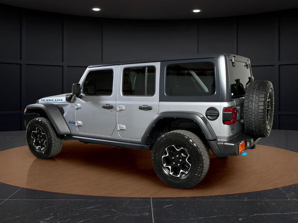 Certified Used 2021 Silver Jeep Unlimited Rubicon 4xe image 3
