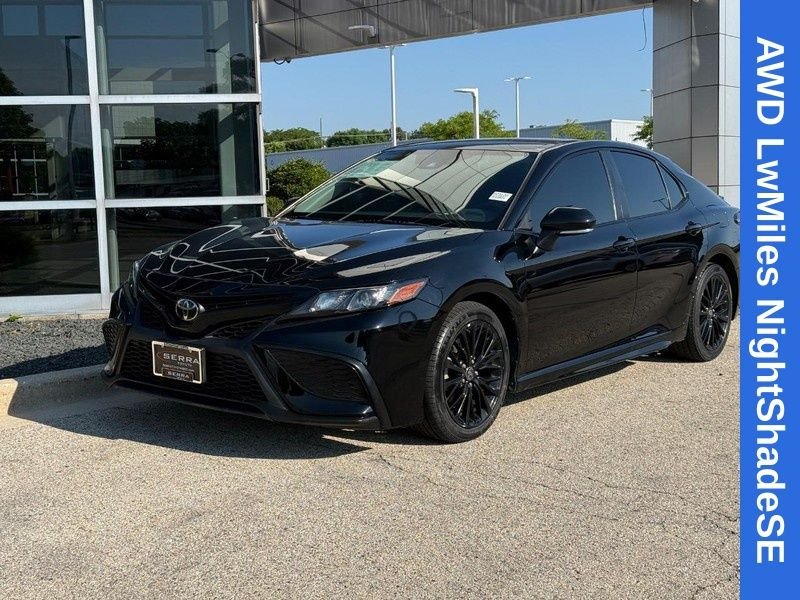 Used 2022 Midnight Black Metallic Toyota SE Nightshade image 8