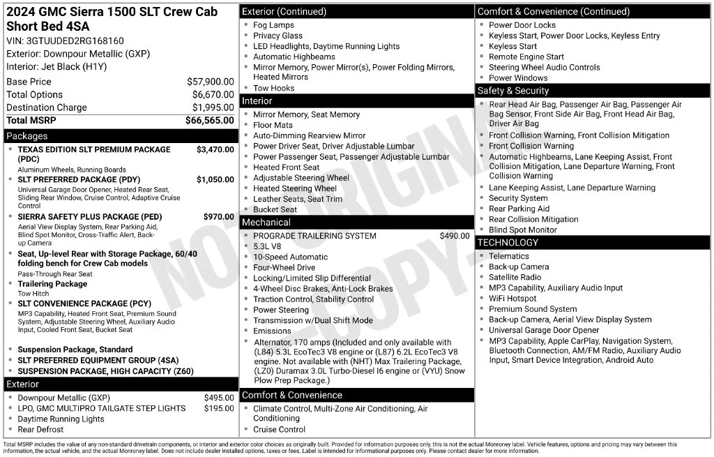 Used 2024 Downpour Metallic GMC SLT image 42