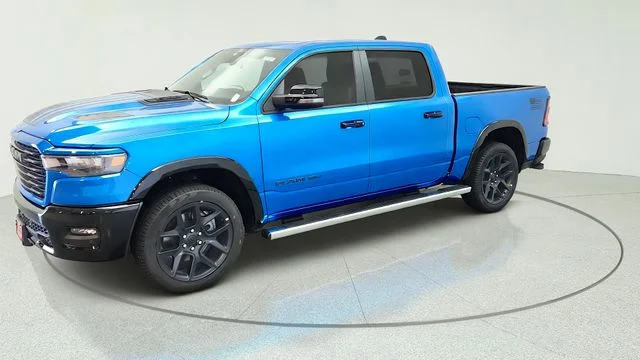 New 2026 Hydro Blue Pearl-Coat Exterior Paint RAM Laramie image 6