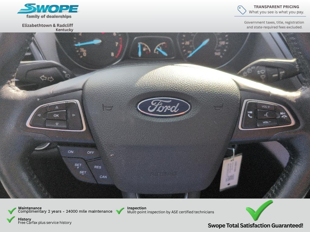 Used 2018 White Platinum Metallic Tri-Coat Ford SEL image 17