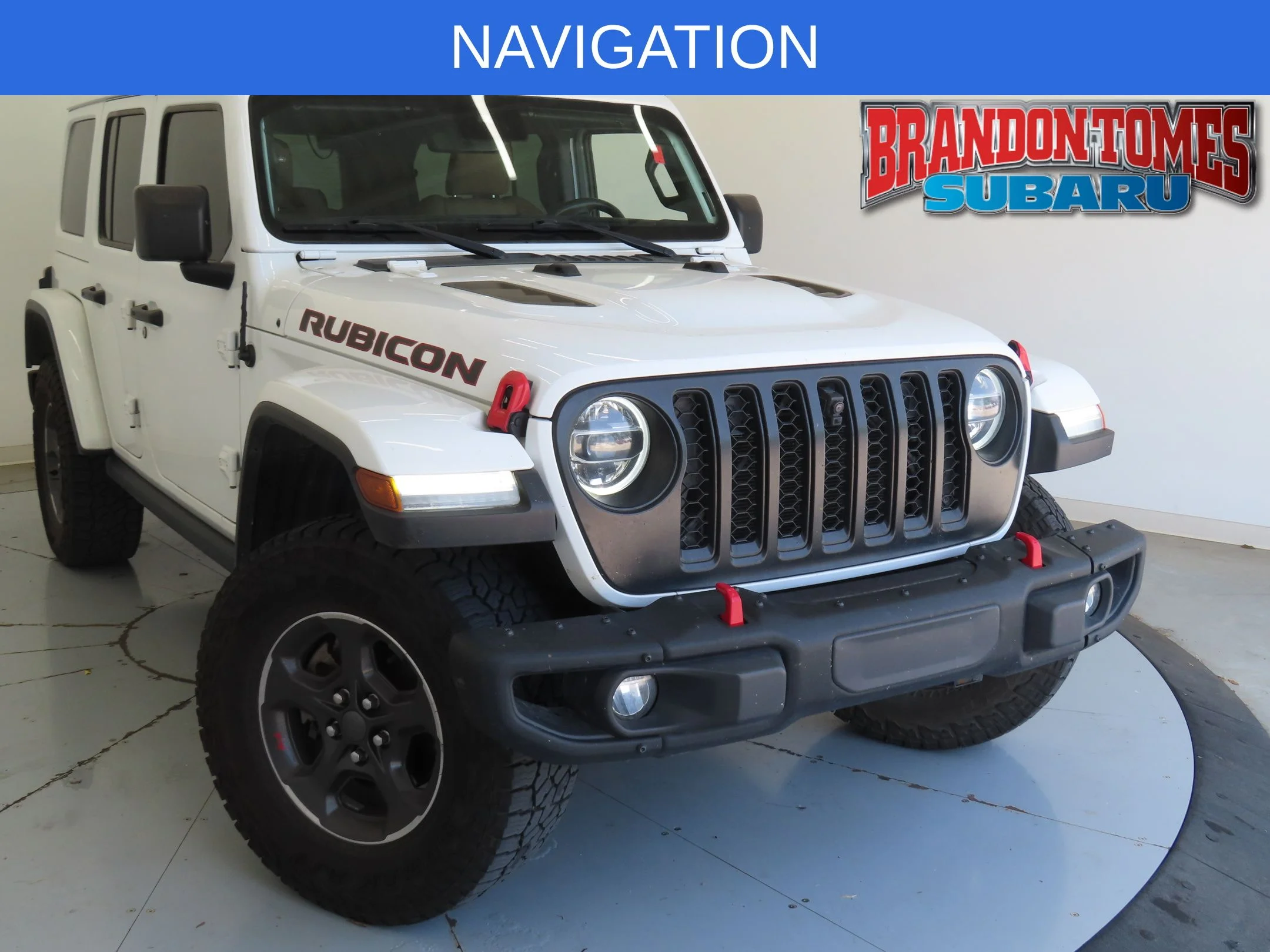 Used 2021 White Jeep Unlimited Rubicon image 1