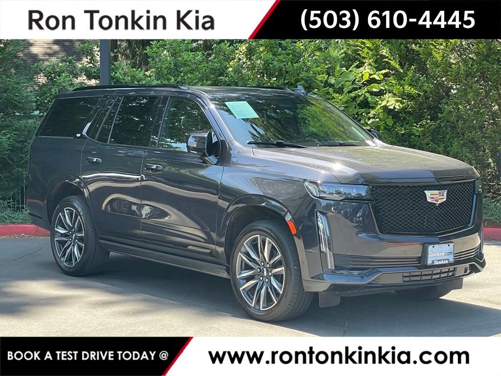 Used 2022 Black Cadillac Sport Platinum image 1