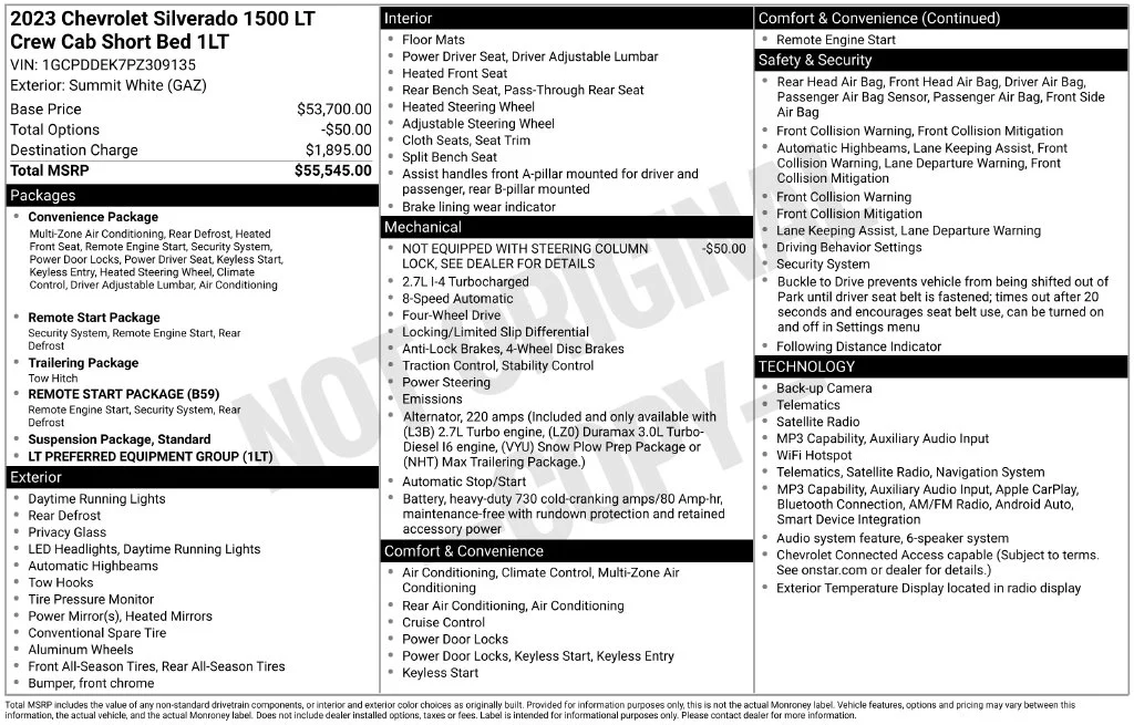 Used 2023 White Chevrolet LT image 41