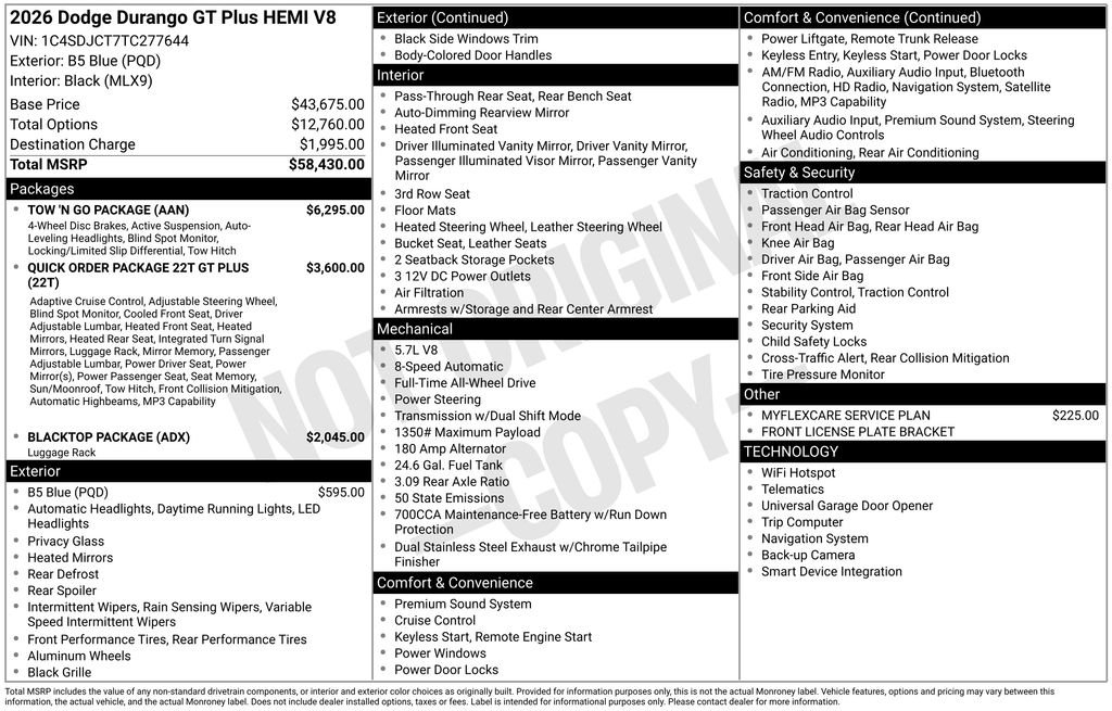New 2026 B5 Blue Exterior Paint Dodge GT PLUS image 42