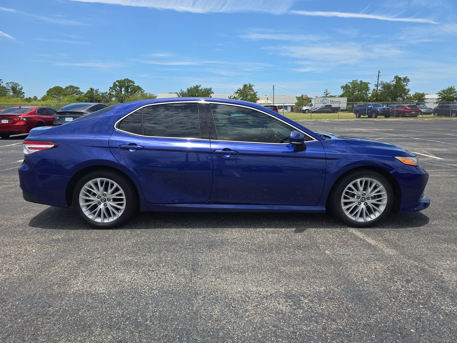 Used 2018 Blue Toyota XLE image 2